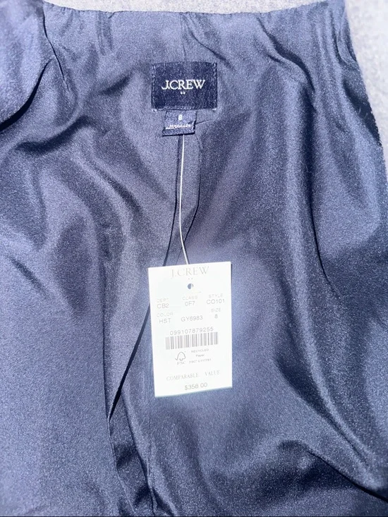 J. Crew Gray Wool-Blend Car Coat - Picture 3 of 6